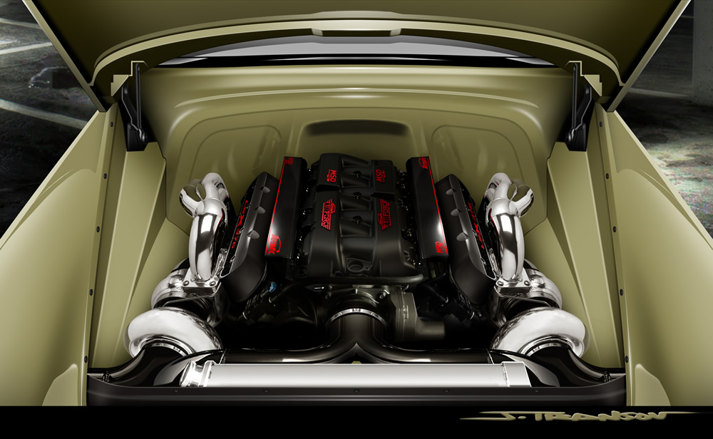 54 Chev Engine
